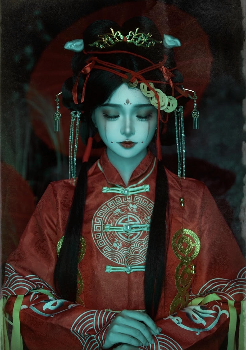 Ánh nhìn trống rỗng của nhân vật cô dâu ma