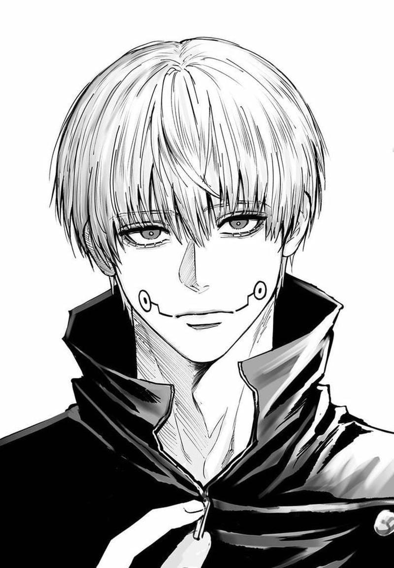 Ảnh tranh vẽ anime nam mang nét vẽ đơn giản tinh tế