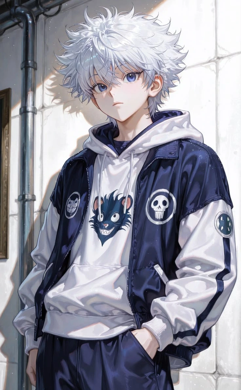 Anime nam tóc trắng ngầu với khí chất bí ẩn đầy sức hút