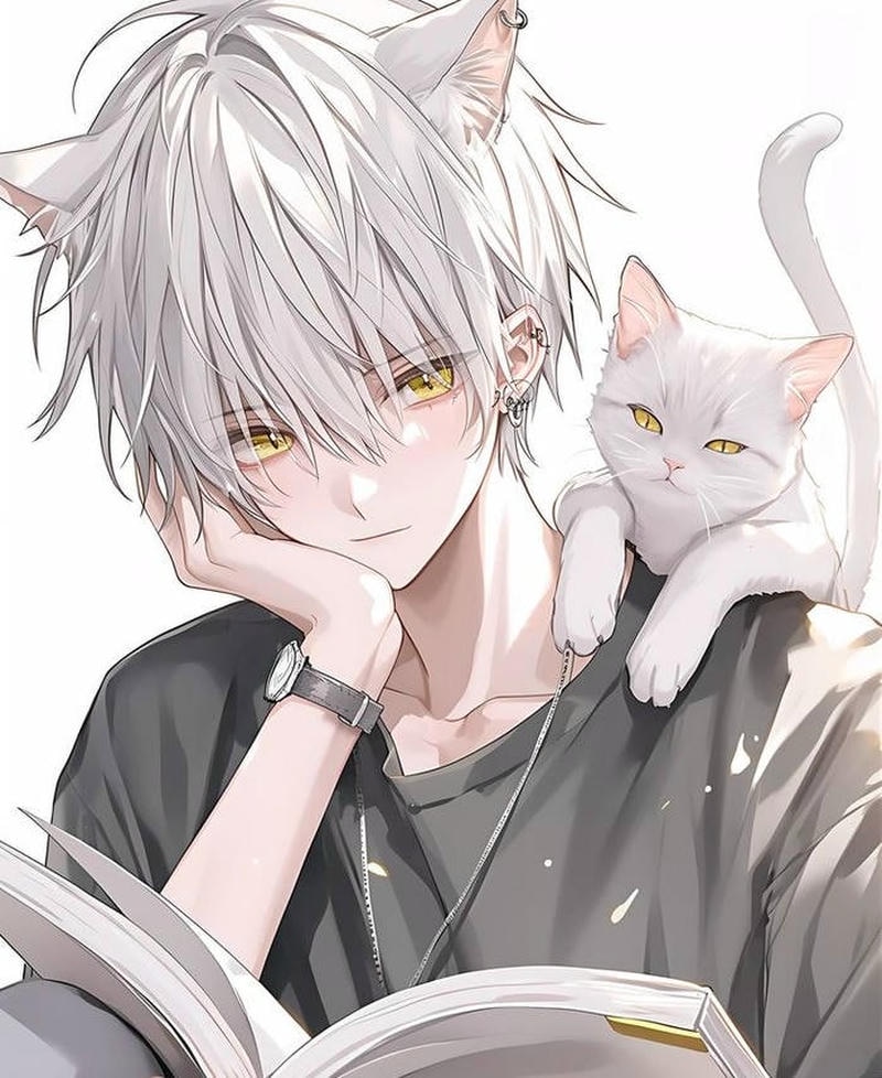 Bóng dáng cô độc giữa đêm trong hình nền anime nam