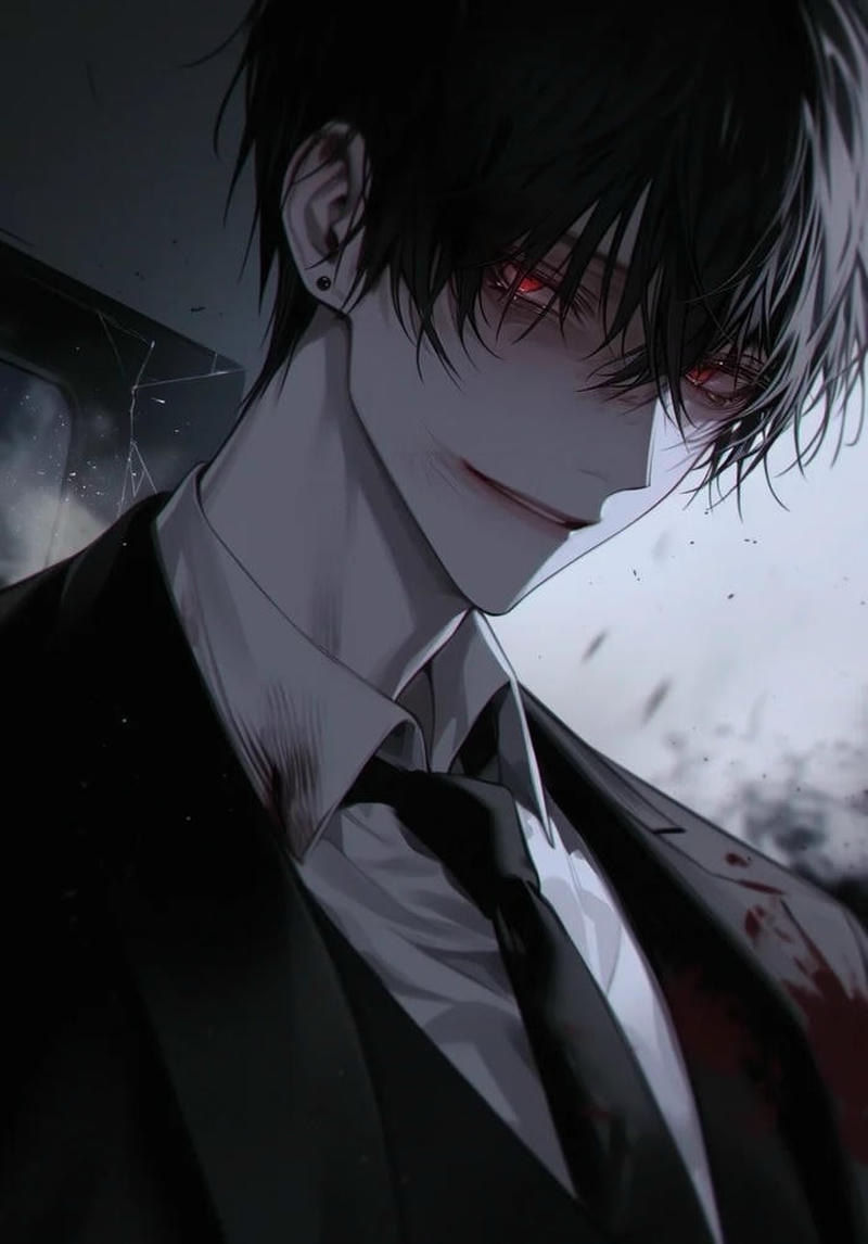 Boy tóc ngắn ánh mắt lạnh thuộc hình ảnh anime girl ngầu