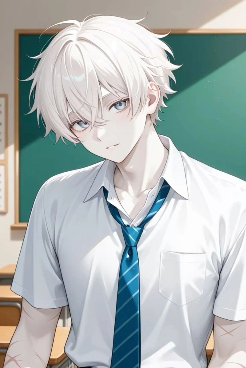 Chàng trai anime với ánh nhìn lạnh khiến người xem ấn tượng