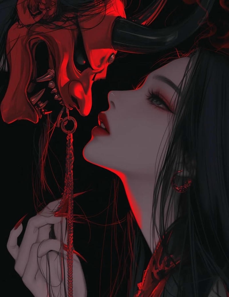 Cô gái đứng trên mái nhà thuộc hình ảnh anime girl ngầu