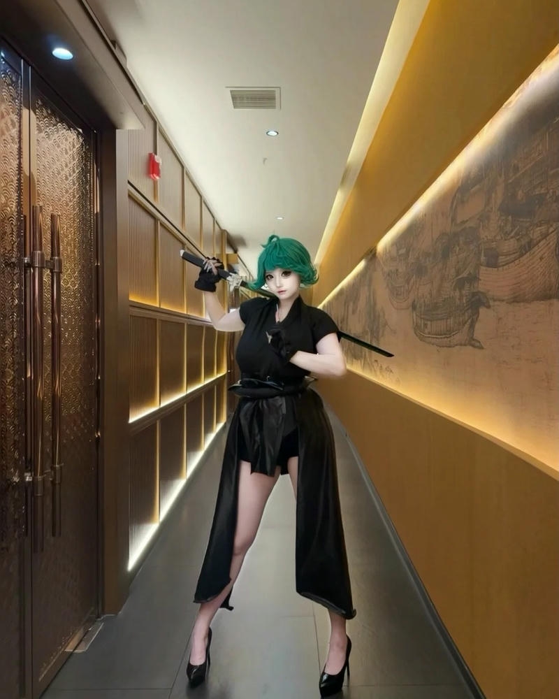 Cosplay Tatsumaki phong thái linh hoạt đầy sức sống