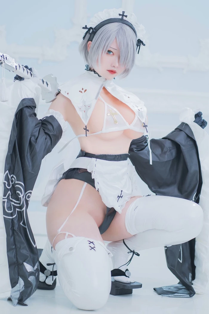 Cosplay sexy cosplayer khoe mông căng gợi cảm