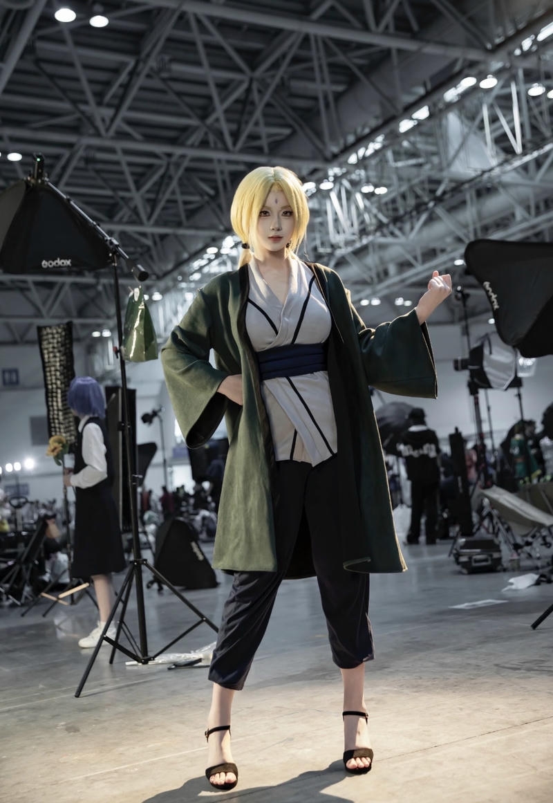 Dáng đứng tự tin mang hình tượng Tsunade