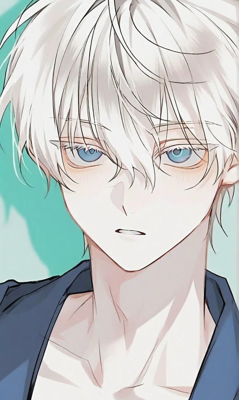 Đứng nhìn xuống sân trường ảnh anime học sinh nam