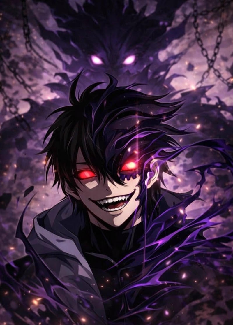 Giữa khung cảnh đêm ảnh anime ngầu nhân vật đứng
