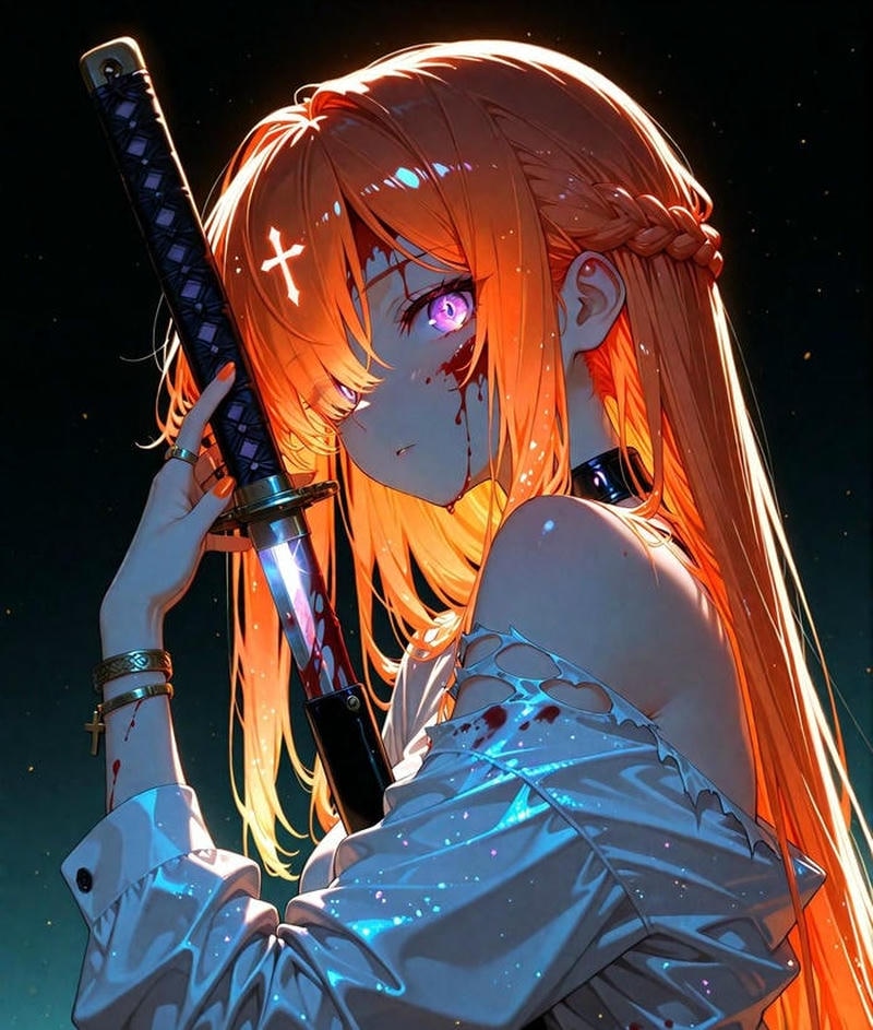 Gương mặt lạnh lùng nhân vật trong ảnh anime girl lạnh lùng
