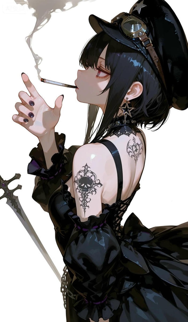 Gương mặt trầm lặng của cô gái trong ảnh anime girl lạnh lùng