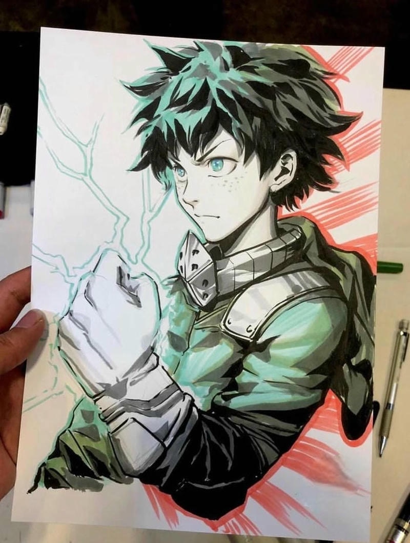 Hình vẽ nhân vật nam anime phong thái cuốn hút