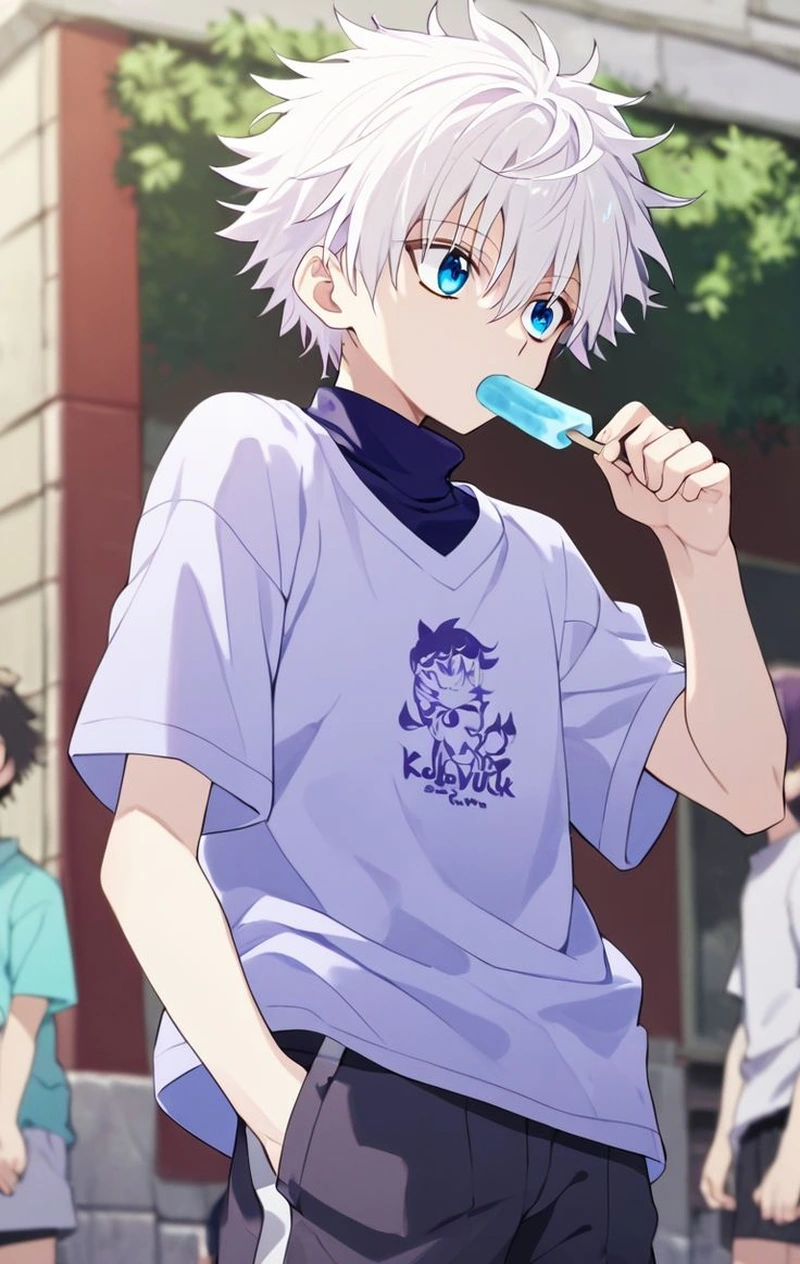 Nam tóc trắng anime với nét đẹp lạnh lùng đầy cá tính