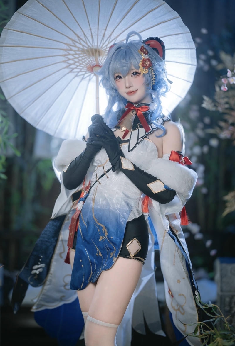Nhân vật cosplay Ganyu hình ảnh thuần khiết