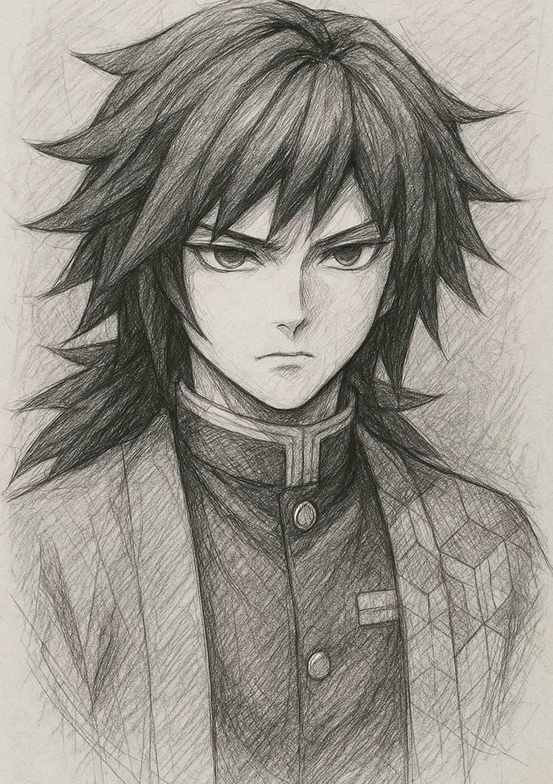 Nhân vật phong thái điềm tĩnh vẽ tranh anime nam lạnh lùng