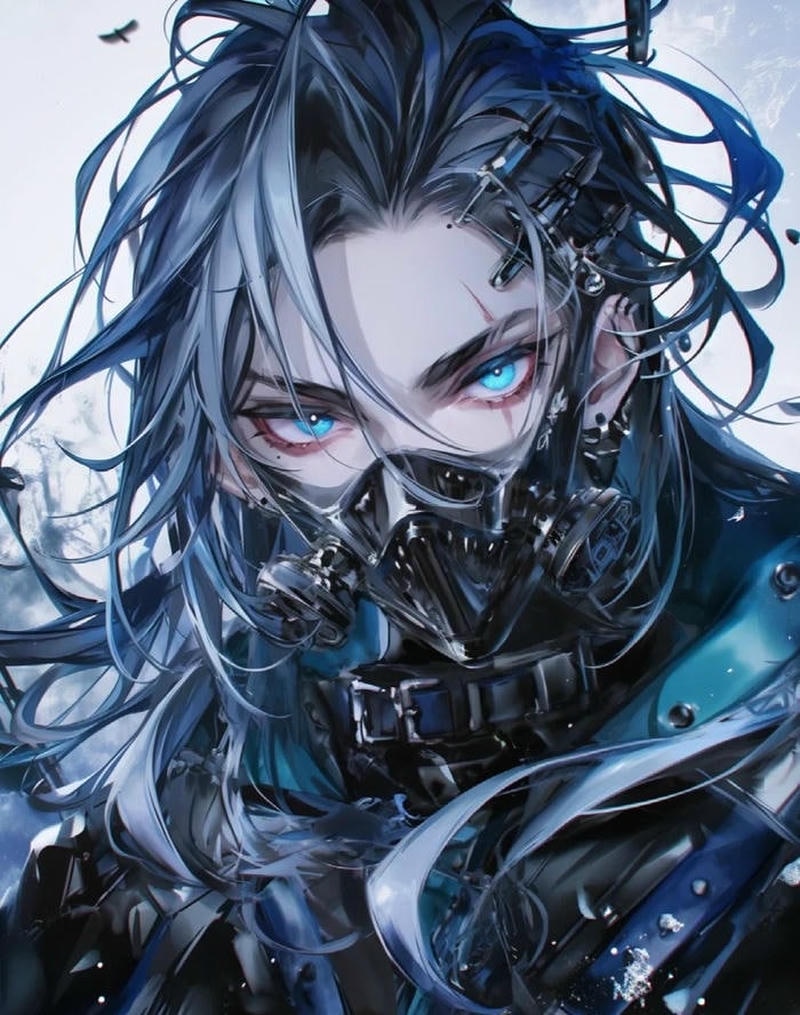 Nữ nhân vật tạo dáng mạnh mẽ quyến rũ nữ anime ngầu