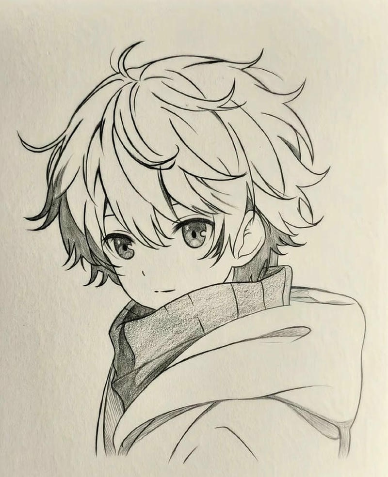 Phong cách hoạt hình tranh anime nam dễ thương đáng yêu