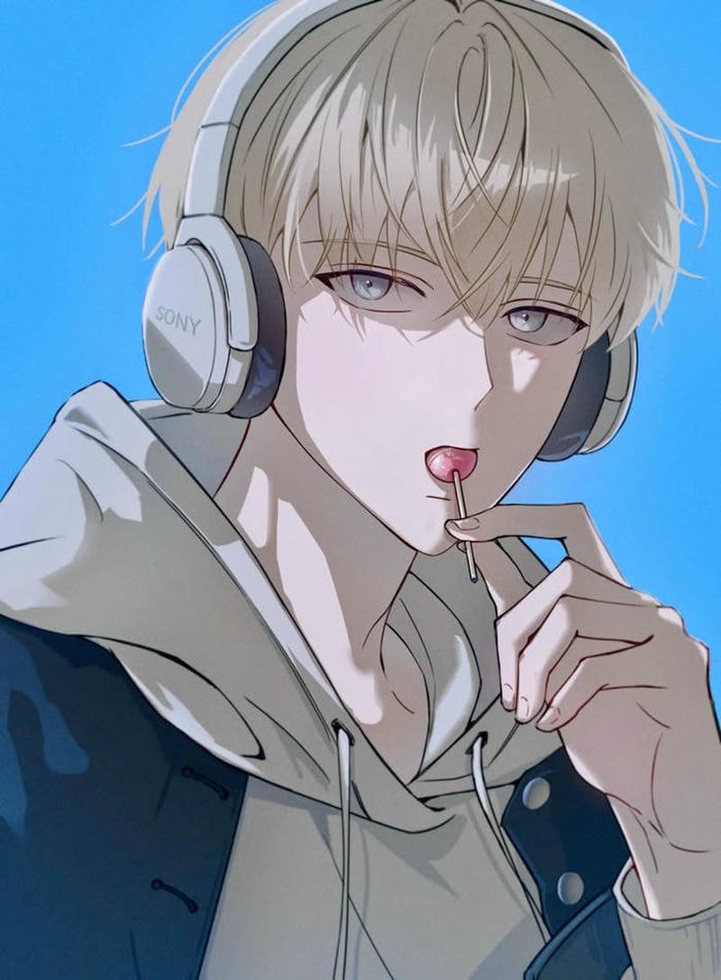 Tư thế tạo dáng sân trường trong ảnh anime học sinh nam