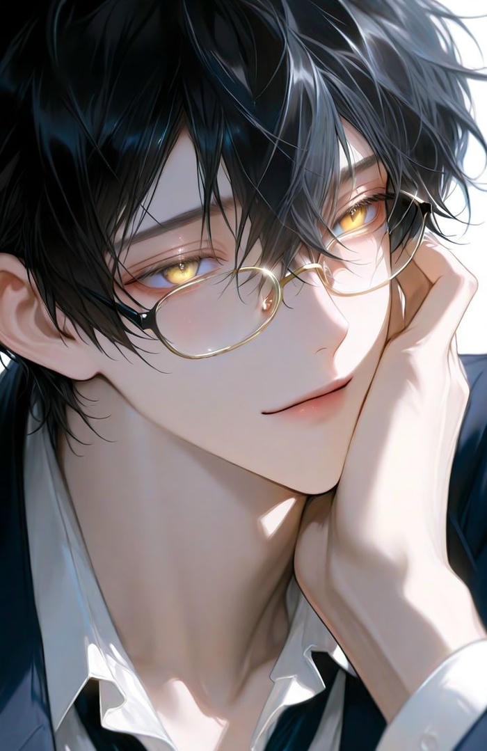 ảnh anime đeo kính mang vẻ ngoài tri thức