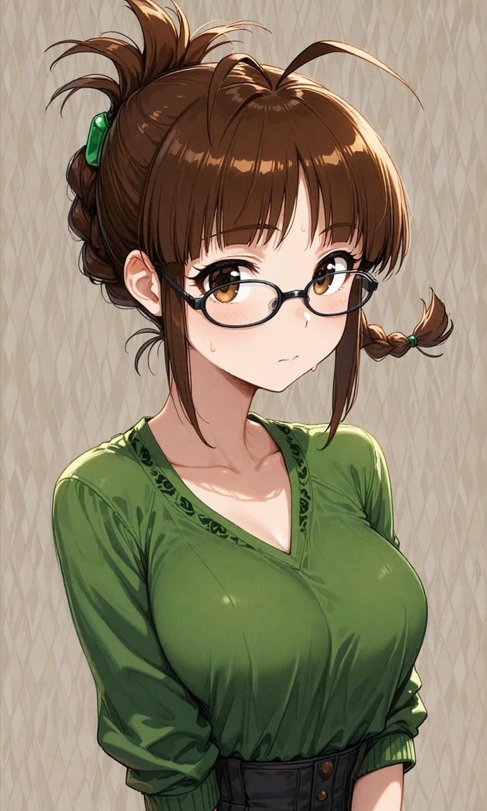 cá tính riêng ảnh anime đeo kính