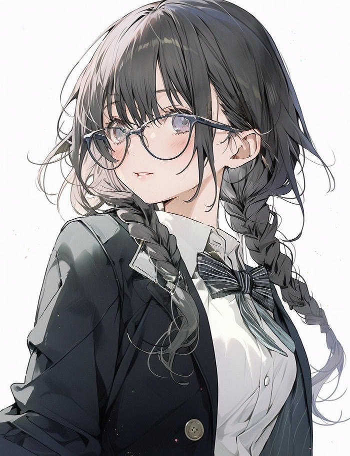 sắc thái tự tin toát lên ảnh anime đeo kính