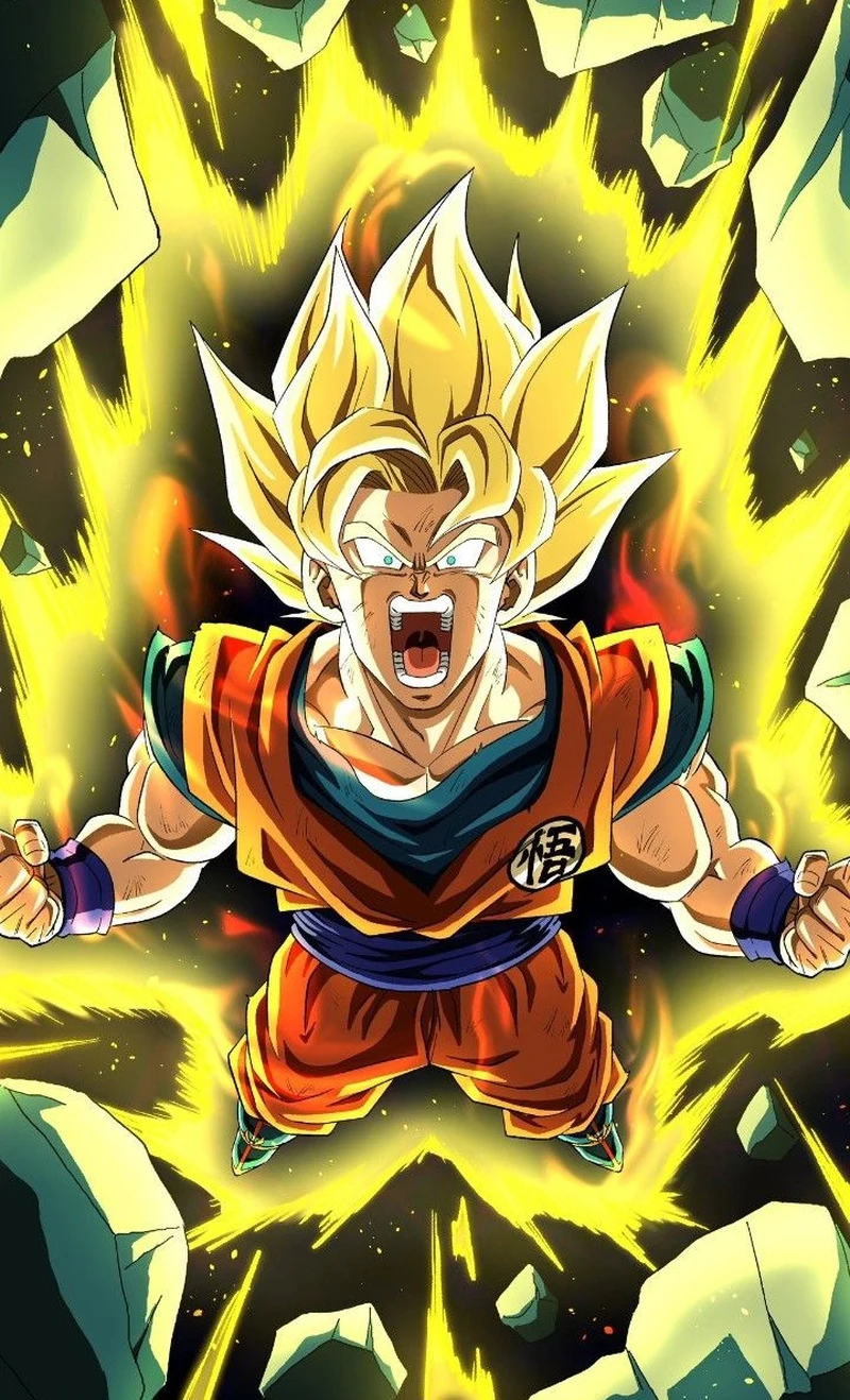 Ảnh Son Goku tư thế chiến đấu cực kỳ dứt khoát
