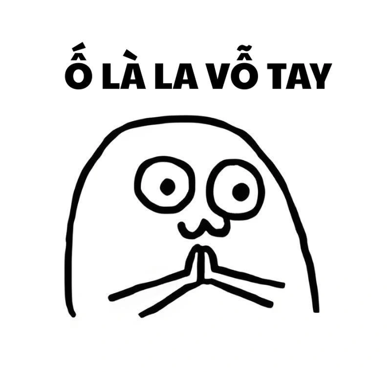 Ảnh chế vỗ tay biểu cảm mạnh tạo điểm nhấn giải trí