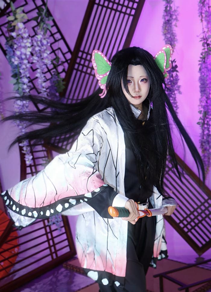 Ảnh cosplay Demon Slayer trụ cột âm thanh phụ kiện lấp lánh
