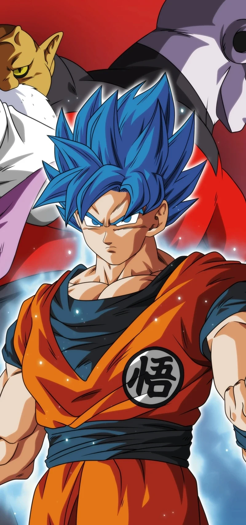 Anime hành động với Goku tung đòn quyết định