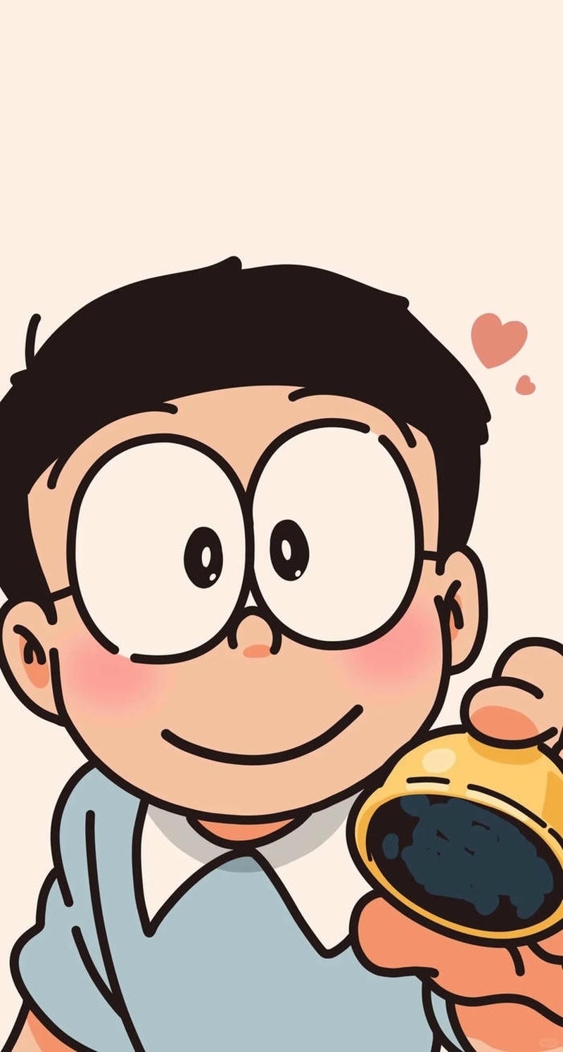 Biểu cảm trầm lắng mang nét Nobita buồn anime