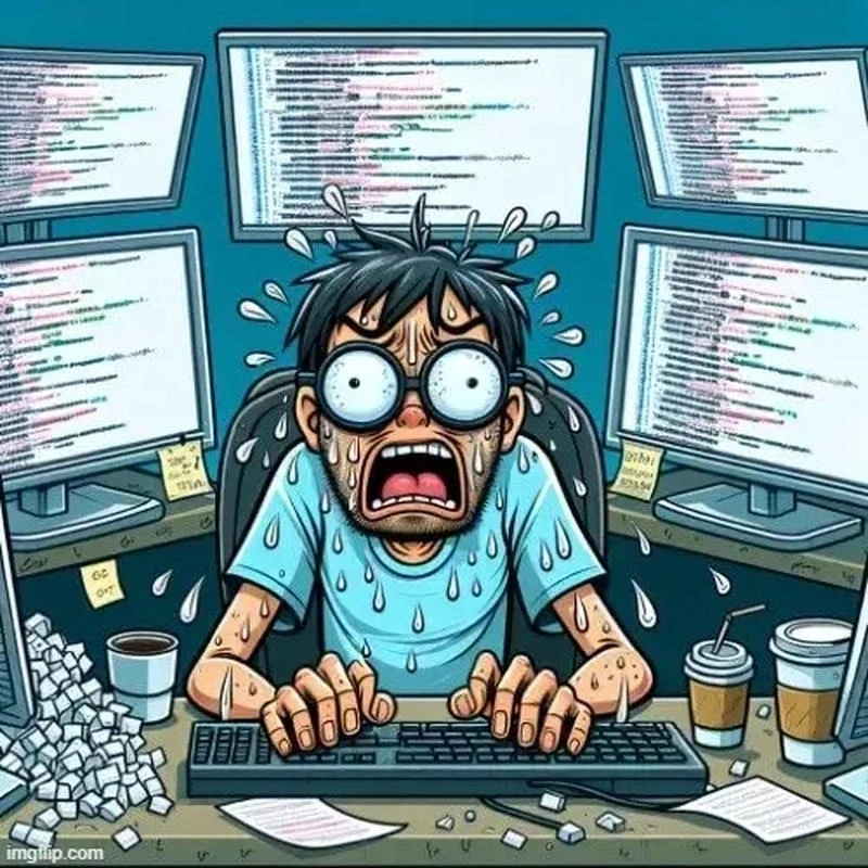 Cảm giác bất lực thường đi kèm meme hốt hoảng trong chat
