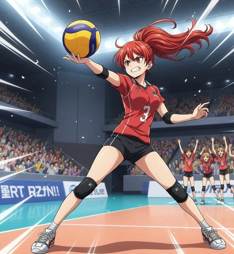 Chậm mà chất qua góc quay nghệ thuật ảnh anime bóng chuyền