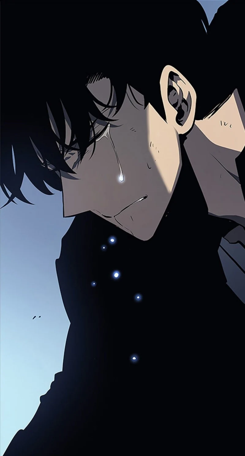 Cô gái anime rơi nước mắt trong không gian tĩnh lặng