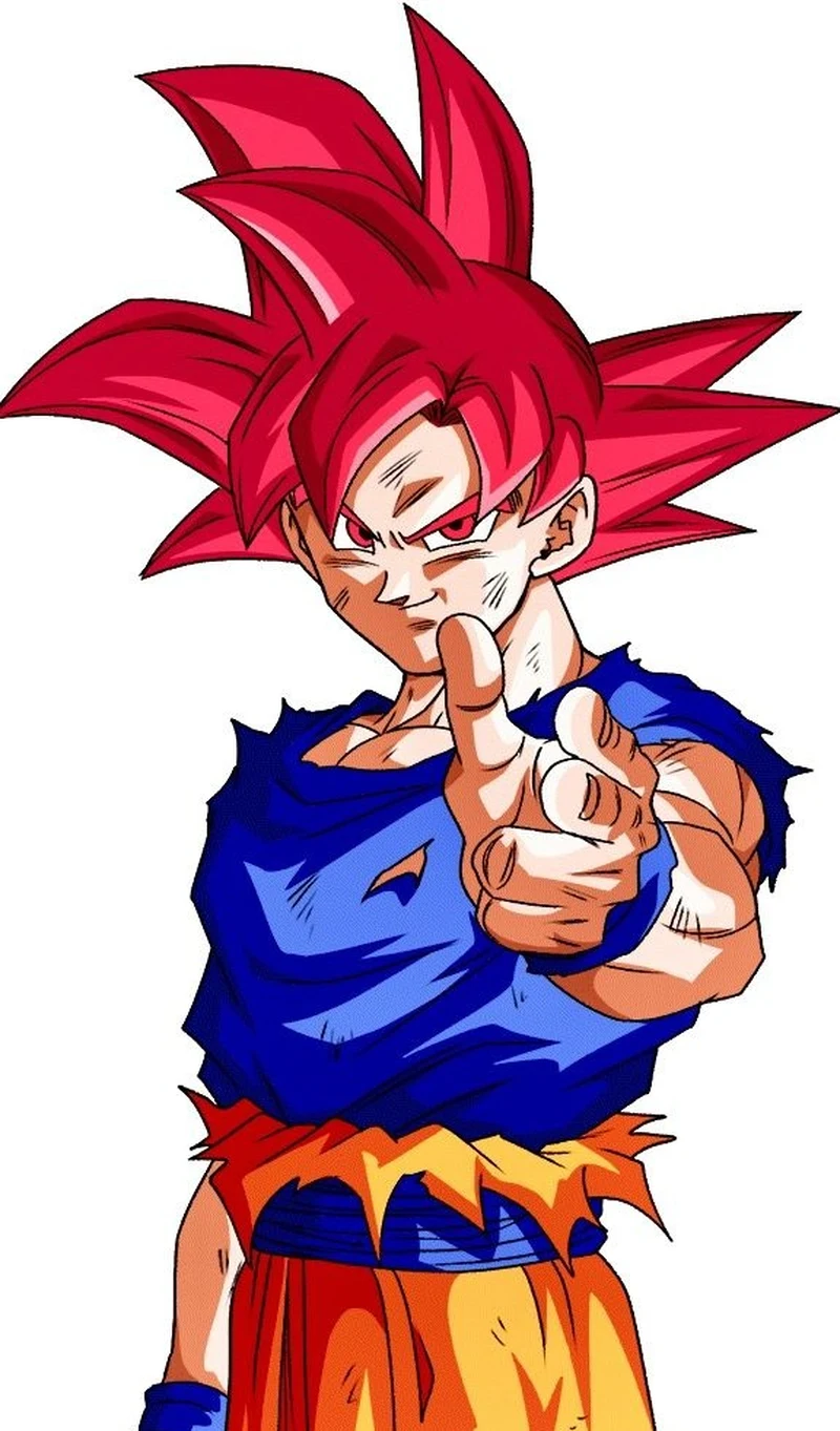 Hình ảnh Son Goku ánh mắt quyết tâm trong trận chiến