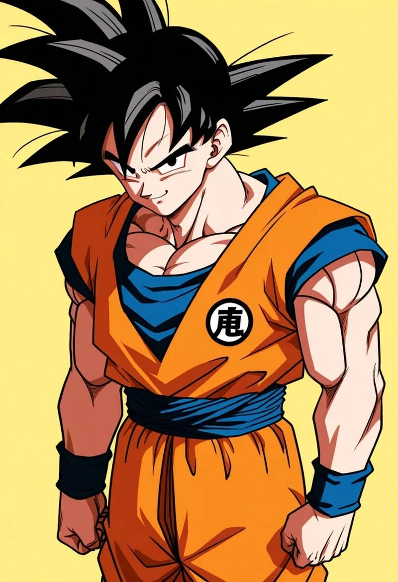Hình ảnh Son Goku biến hình đầy sức mạnh áp đảo
