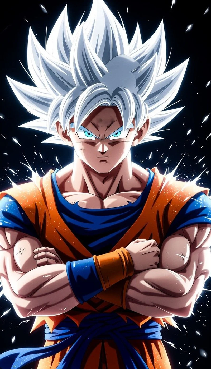 Hình ảnh Son Goku tung chiêu kamehameha cực mạnh