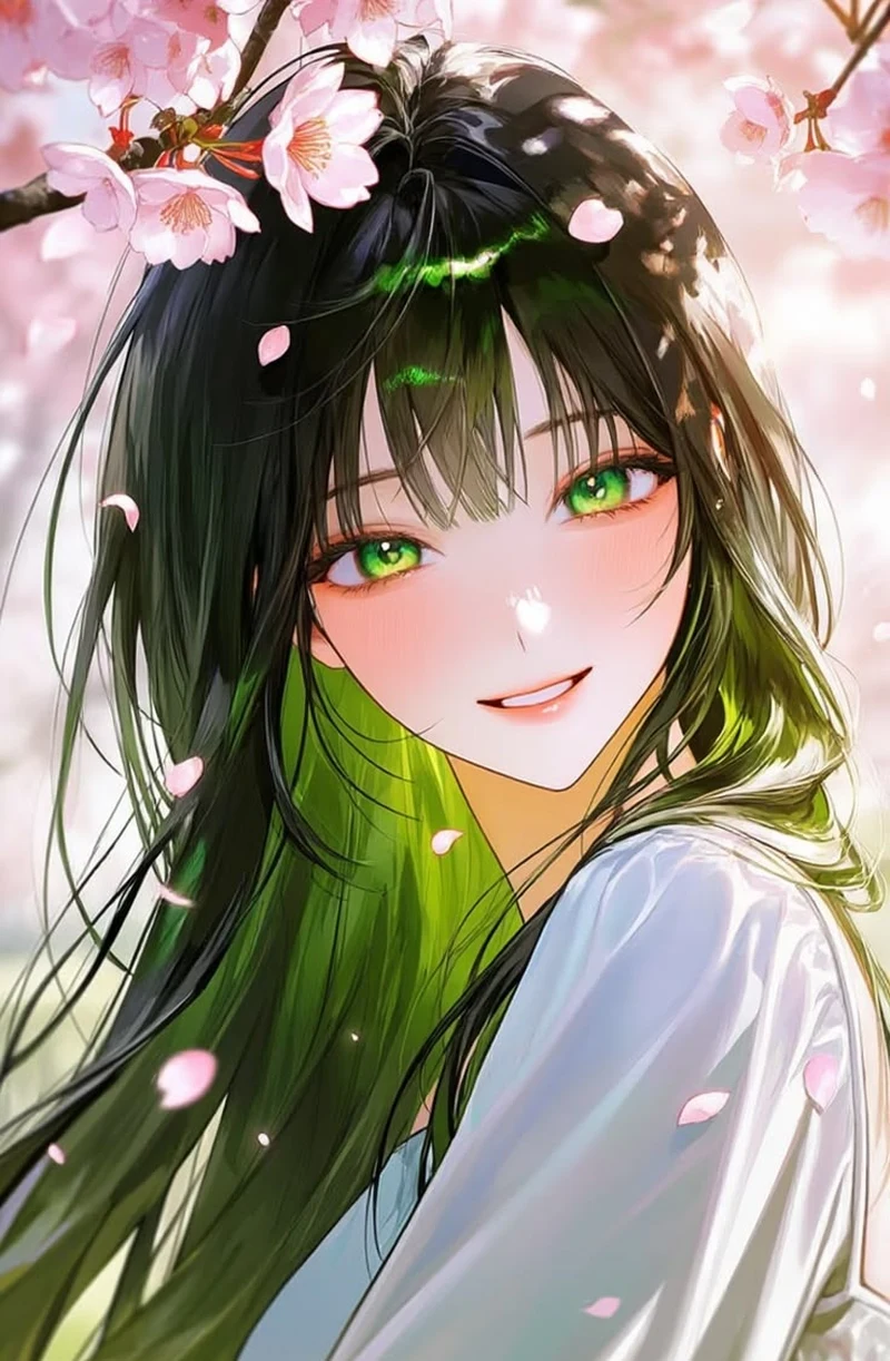 Hình ảnh anime nữ với biểu cảm trong sáng đáng yêu