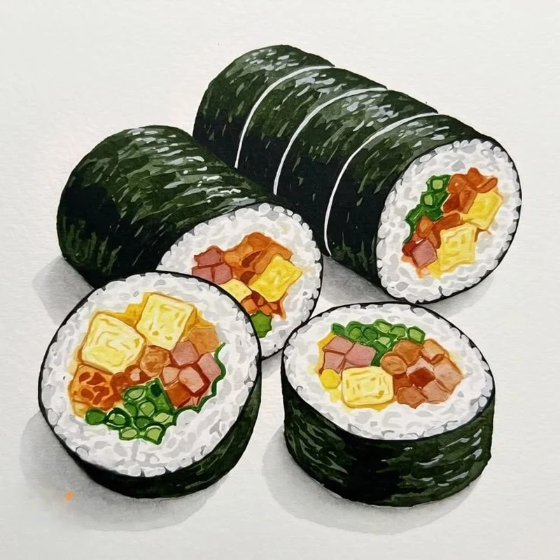 Hình ảnh đồ ăn anime với món tráng miệng ngọt ngào