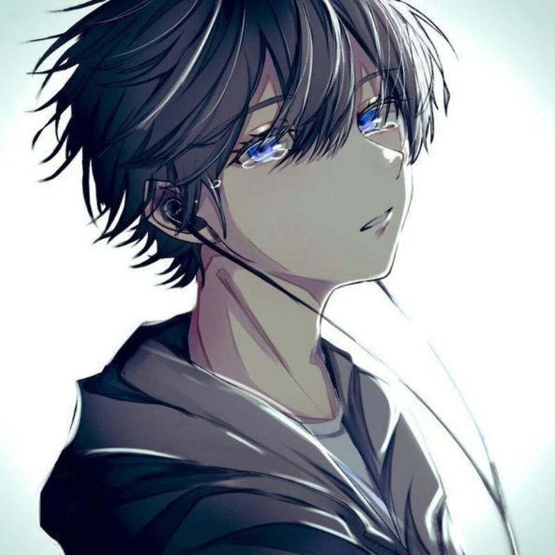 Không gian trầm lắng với cảnh anime khóc buồn sâu sắc