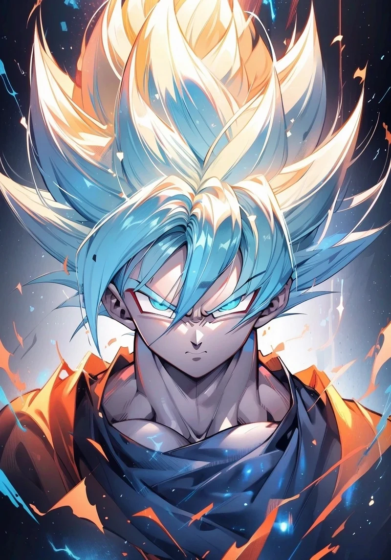 Nhân vật Goku mạnh mẽ với phong cách chiến đấu đỉnh cao