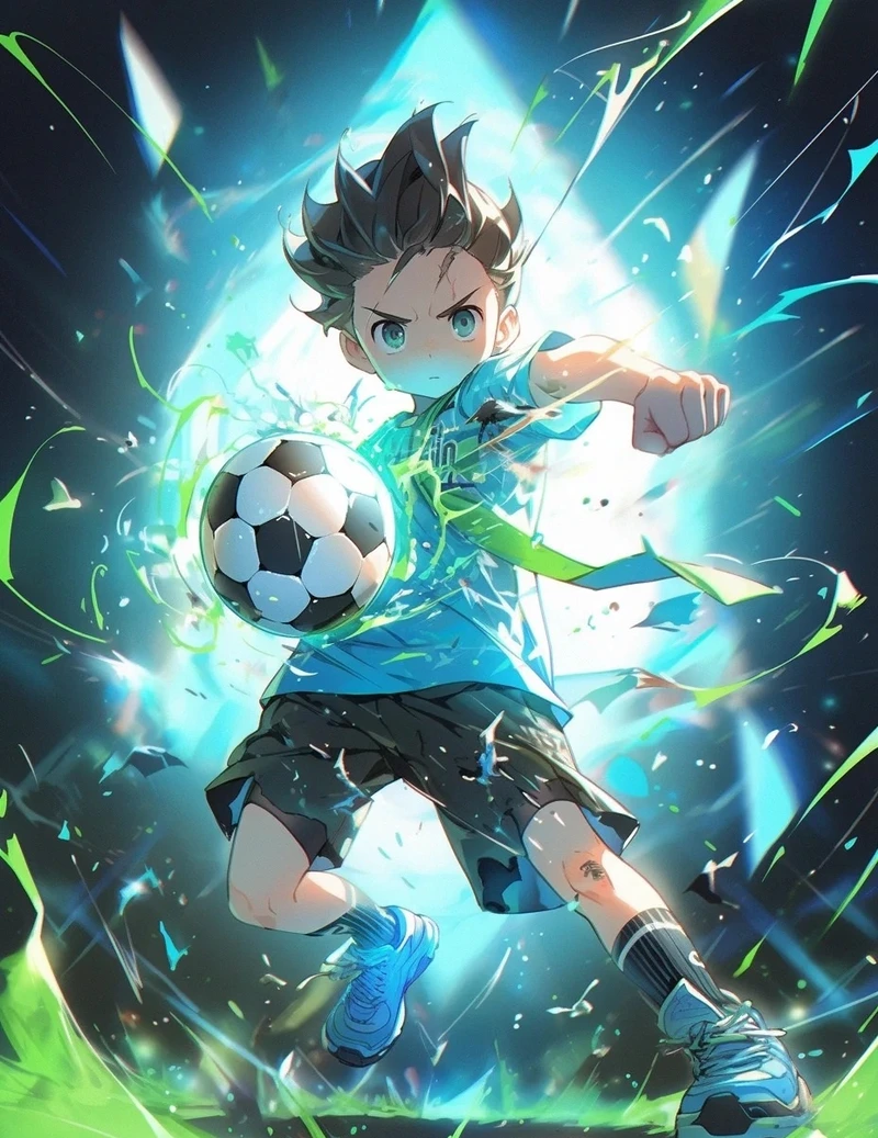 Pha ghi bàn đẹp mắt trong anime bóng đá đầy kịch tính