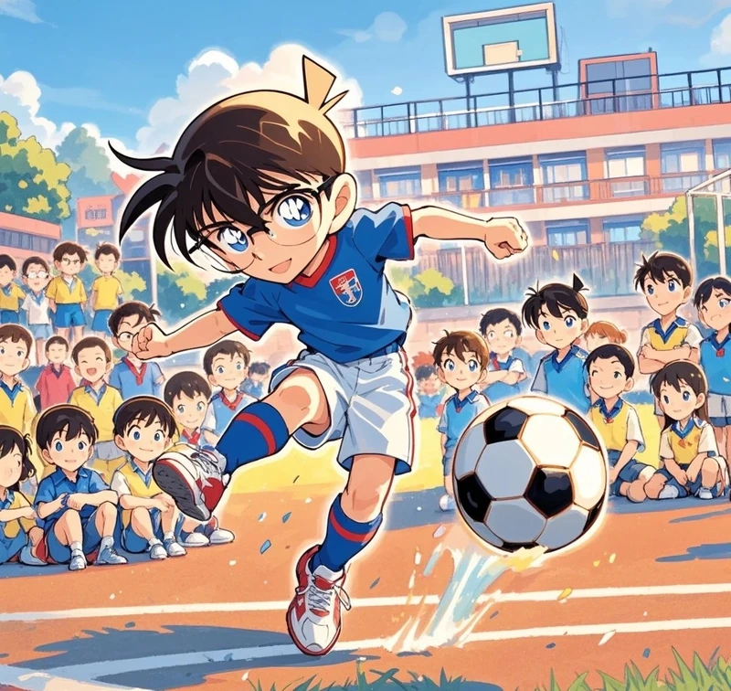 Phiên bản chibi của cầu thủ anime đầy tinh nghịch