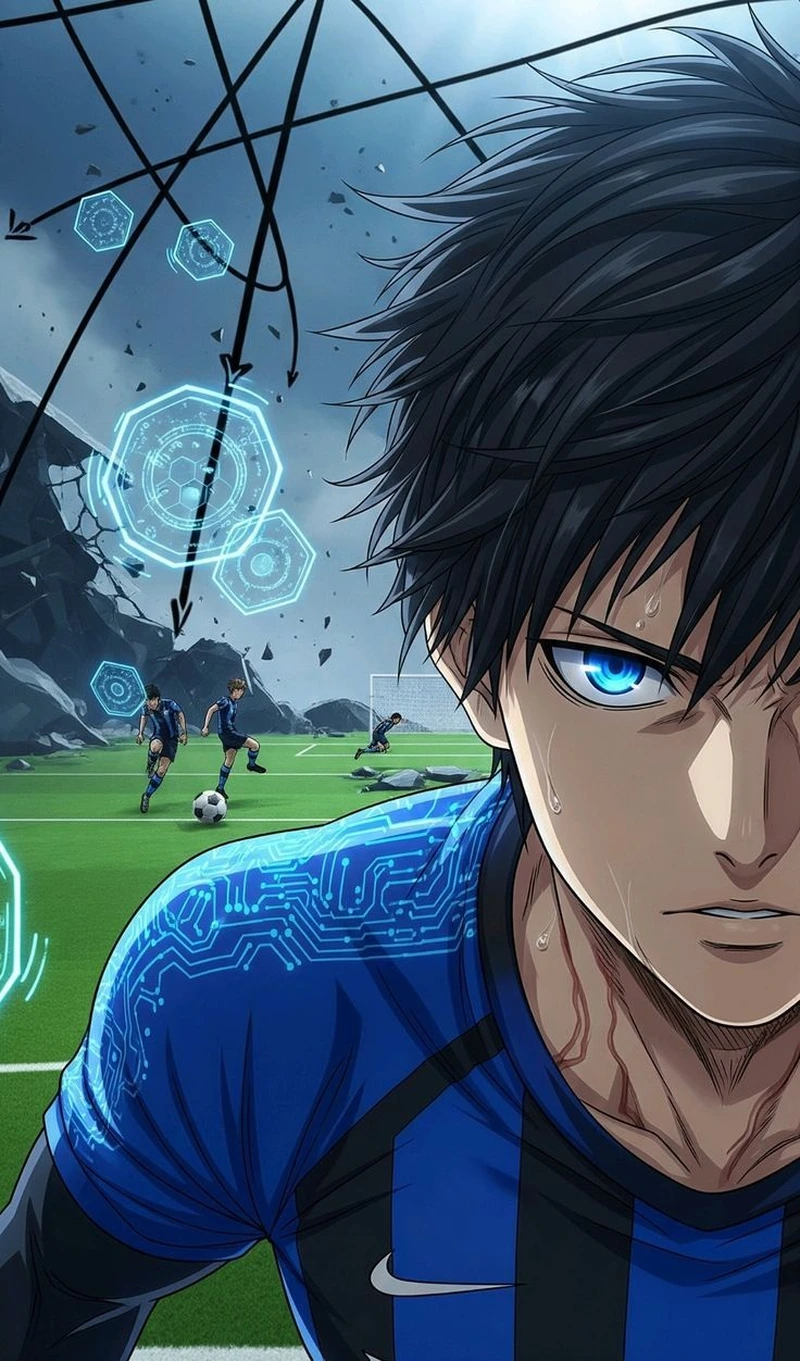 Phong cách cầu thủ anime với thần thái tự tin nổi bật
