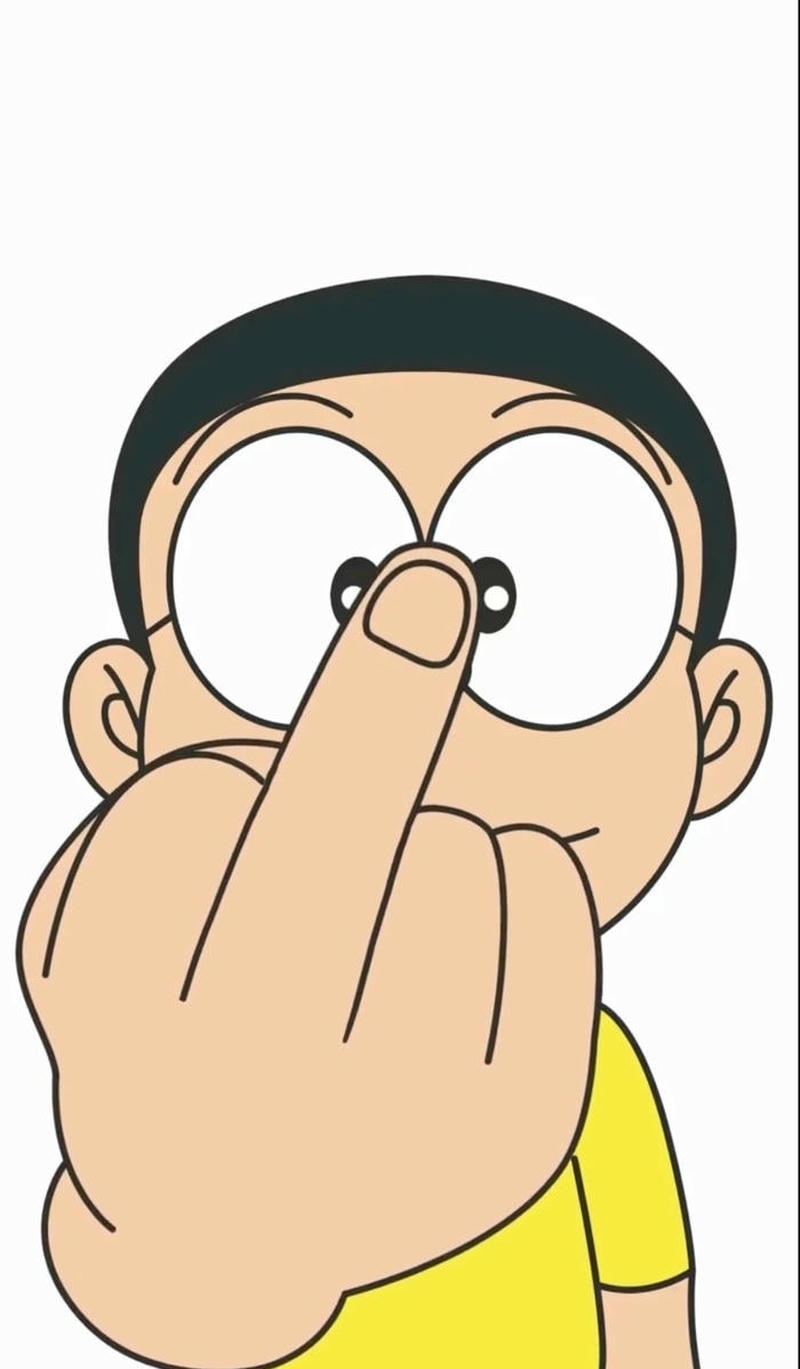 Phong thái khác lạ thể hiện hình ảnh Nobita ngầu