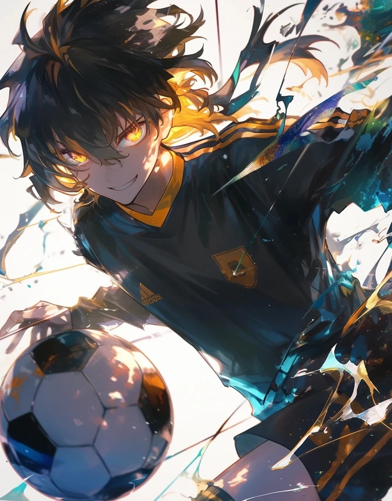 Tạo hình nhỏ gọn của cầu thủ anime đầy sinh động