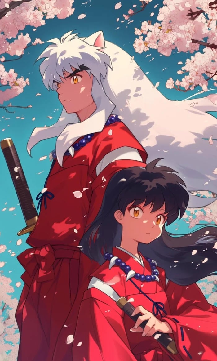 bối cảnh cổ đại trong ảnh Inuyasha