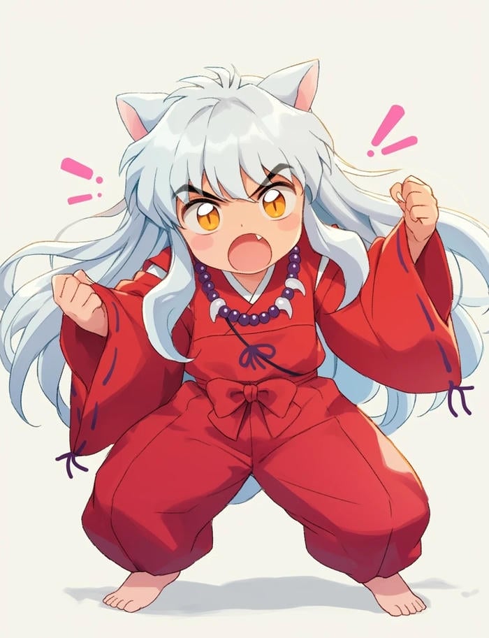 dáng vẻ chiến đấu ảnh Inuyasha
