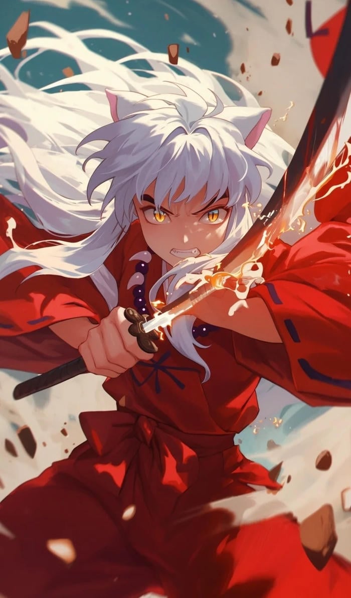 khí chất chiến binh ảnh Inuyasha