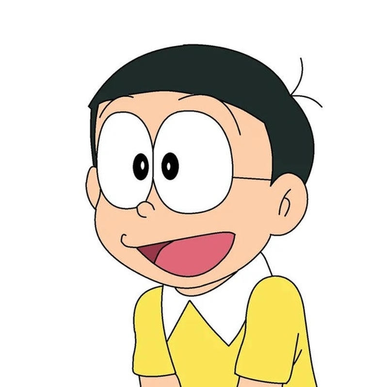 nụ cười trong sáng gần gũi hình ảnh Nobita cute