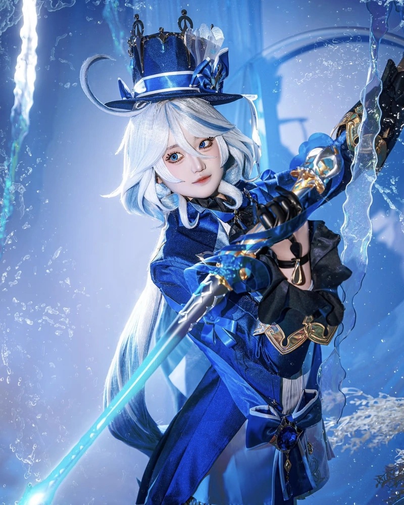 Ảnh Furina cosplay sở hữu vẻ đẹp dịu dàng cuốn hút