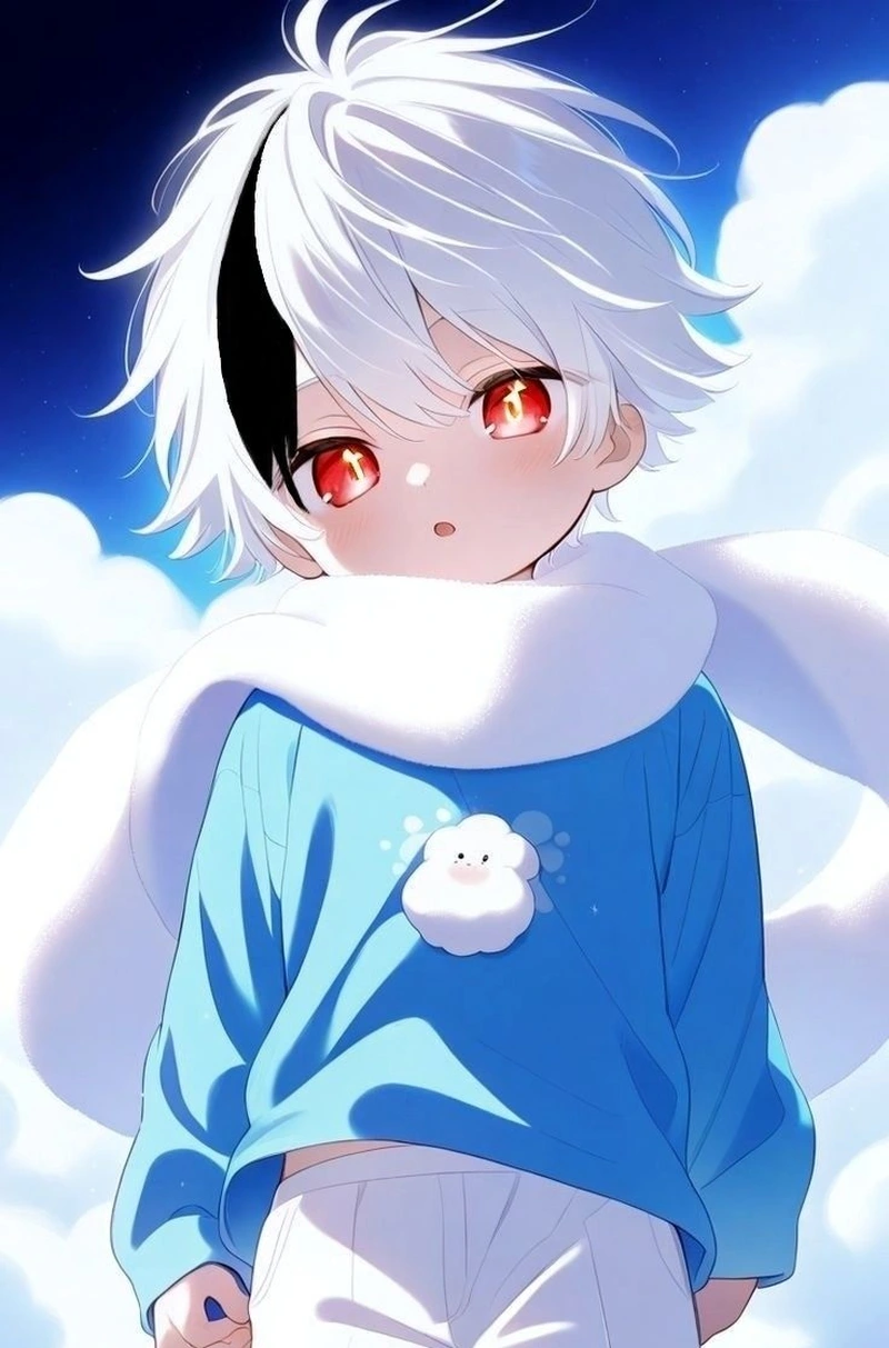 Ảnh anime cute nam với mái tóc đẹp đầy cuốn hút